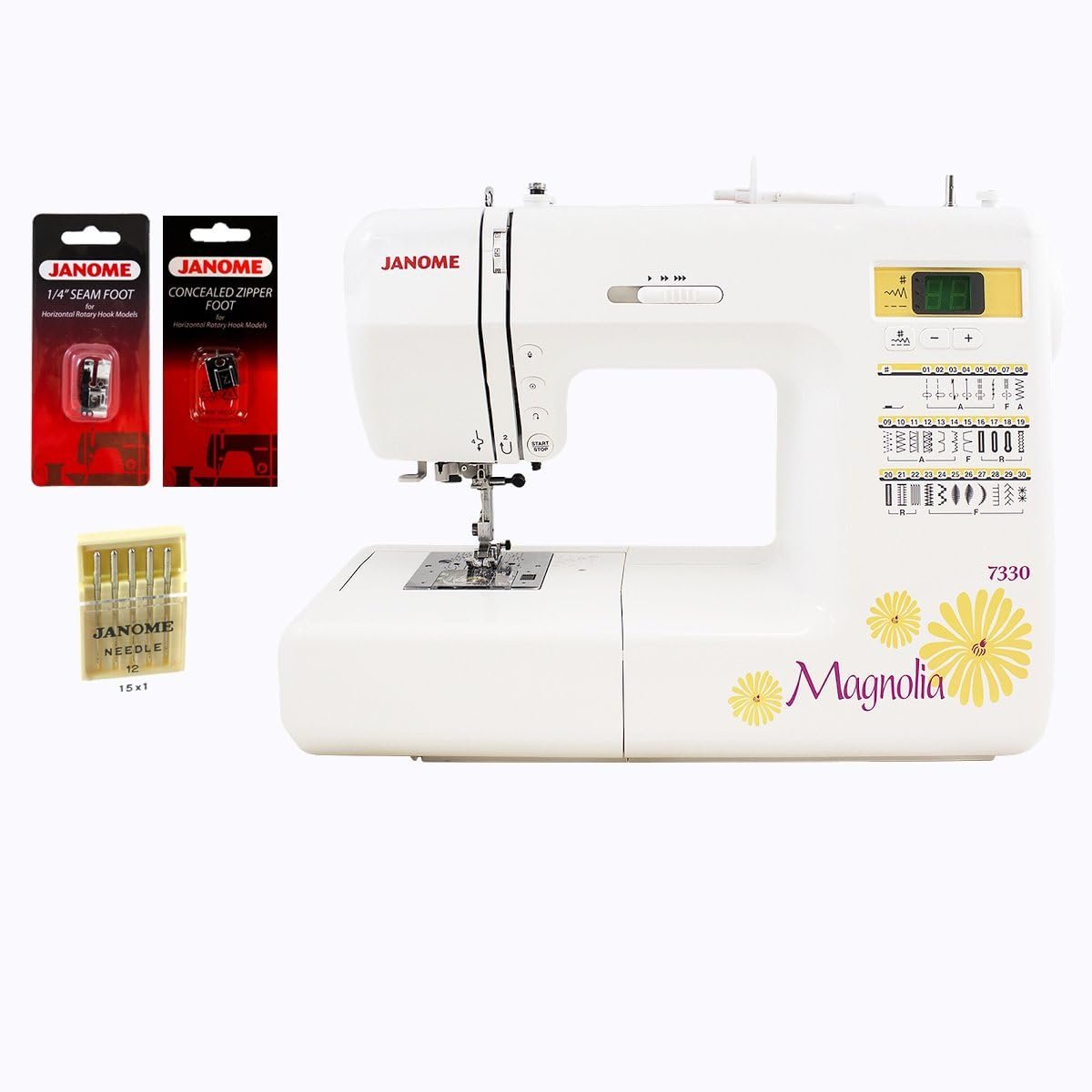 Janome7330 30-Stitch Computerized Magnolia